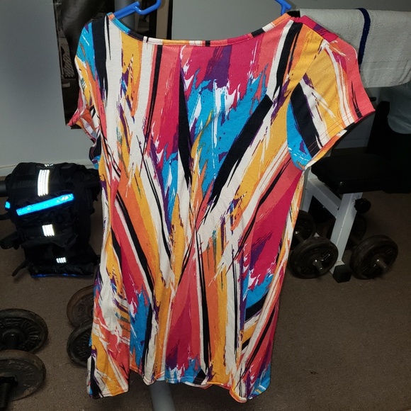 Bobbie Brooks multicolored dress with pockets - Picture 2 of 5